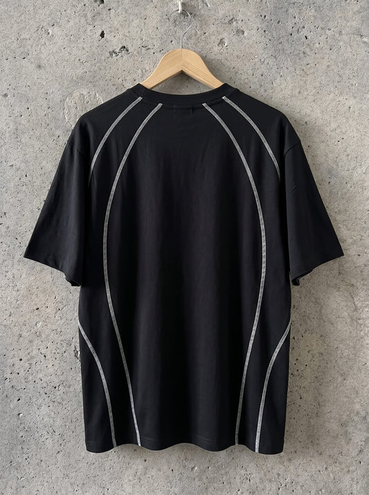 Contrast t-shirt, Black