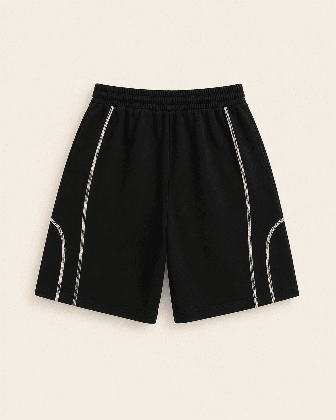 Contrast Shorts, Black