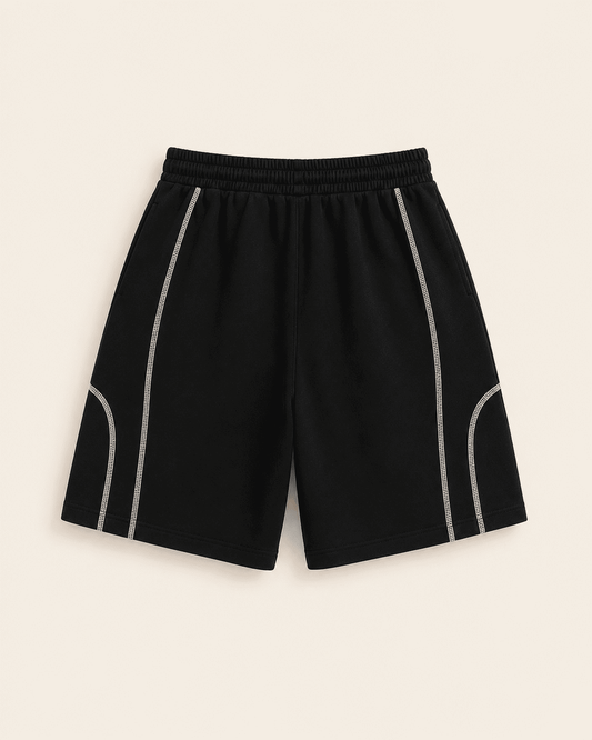 Contrast Shorts, Black