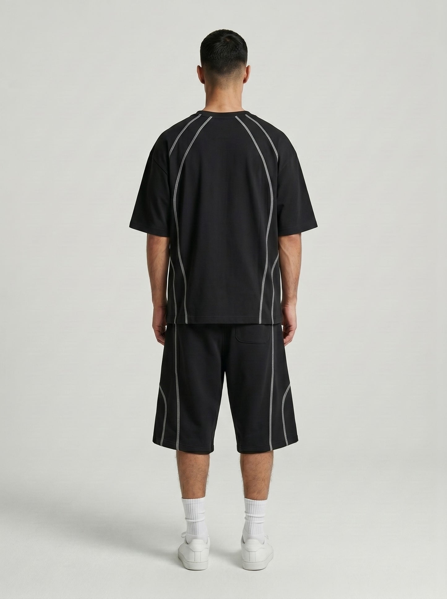 Contrast Shorts, Black
