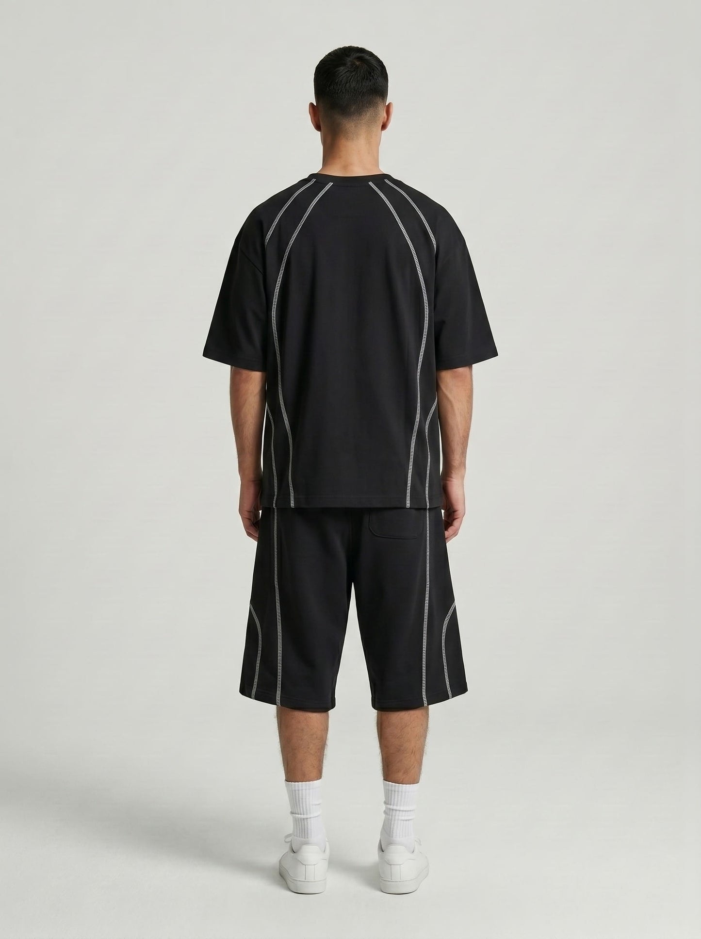 Contrast t-shirt, Black