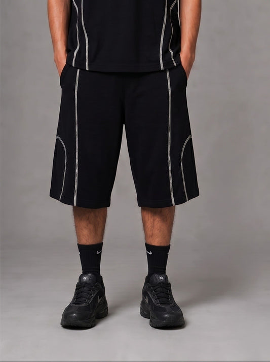 Contrast Shorts, Black