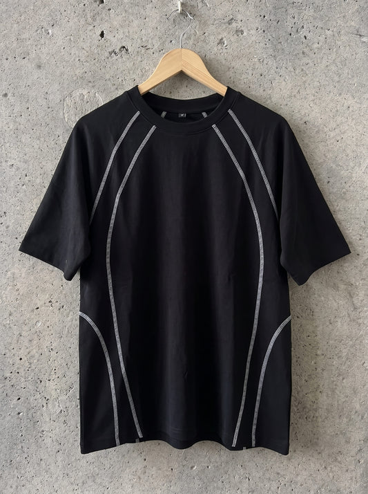 Contrast t-shirt, Black